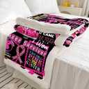 Soft Healing Blanket - Breast Cancer Gift, Get Well Soon Pink Throw Blanket - Sympathy Gifts for Women and Survivors (50"x 60", G507)