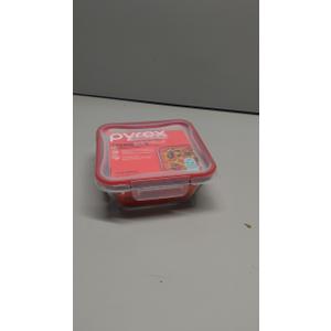 Glass Food Container Pyrex Size 6.5 x 6.5 x 2.5 "