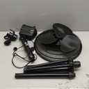 Comfort Zone 16-Inch Oscillating Pedestal Fan  3-Speed High-Velocity Cooling, Adjustable Height & Tilt, Quad-Pod Folding Base, Black  ETL Listed