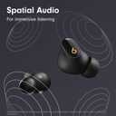 Beats Studio Buds + | True Wireless Noise Cancelling Earbuds, Enhanced Apple & Android Compatibility, Built-in Microphone, Sweat Resistant Bluetooth Headphones, Spatial Audio - Black/Gold