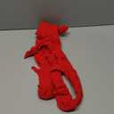 Women Sexy Fishnet Full Bodysuit, Mesh Lace Poster Jumpsuit Glow Party Rave Outfits, Body Stockings Halloween Costume (Red)