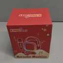 Kinglucky Mini Karaoke Machine for Kids, 2025 TOP Birthday Gifts Ideas for 3-12 Year Old Girls, Christmas Party Gifts Kids' Personal Video Players Accessories with 2 Wireless Microphones - Blue