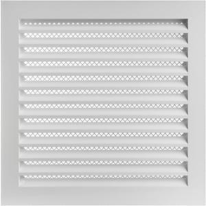 Repa Market 12 x 12 Inch (Duct Opening Size) White Galvanized Steel Gable Vent - Shed Vents with Screen - Square Wall Vent - Outside Vent Covers for House - Ceiling Air Vent Covers - Return Air Vent
