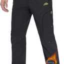 MAGCOMSEN Snow Pants for Men Water Resistant Fleece Size L