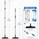 2 x Qaestfy Grout Brush with Long Handle for Cleaning, Stiff Bristles Handheld Tile Scrub Brush, V-Shape Crevice Cleaning Brush for Floor Deep Cleaning