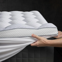 3 Inch Ultra-Fluffy Memory Foam Mattress Topper King for Back Pain, Extra Soft Pillow Top King Mattress Topper with 4X Support, Mattress Pad with Breathable Air Mesh Sides, 6-21'' Deep Pocket