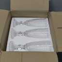 Kingrol 6 Pack 5 Ounces Glass Champagne Flutes, Vintage Sparkling Wine Glasses for Champagne, Cava, Prosecco