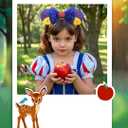 4 x Snow Costume for Girls Adult Women Princess Dress up 4-6 Accessories Kids Party Decorations Birthday Favors Princess Toys Mouse Ears Headband