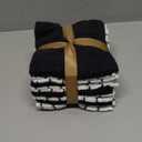 Bumble Dish Cloths (8 Pack) | 12" x 12" | 100% Cotton Kitchen Towels | 405 GSM | Soft, Highly Absorbent & Durable Dish Towels for Kitchen | Black