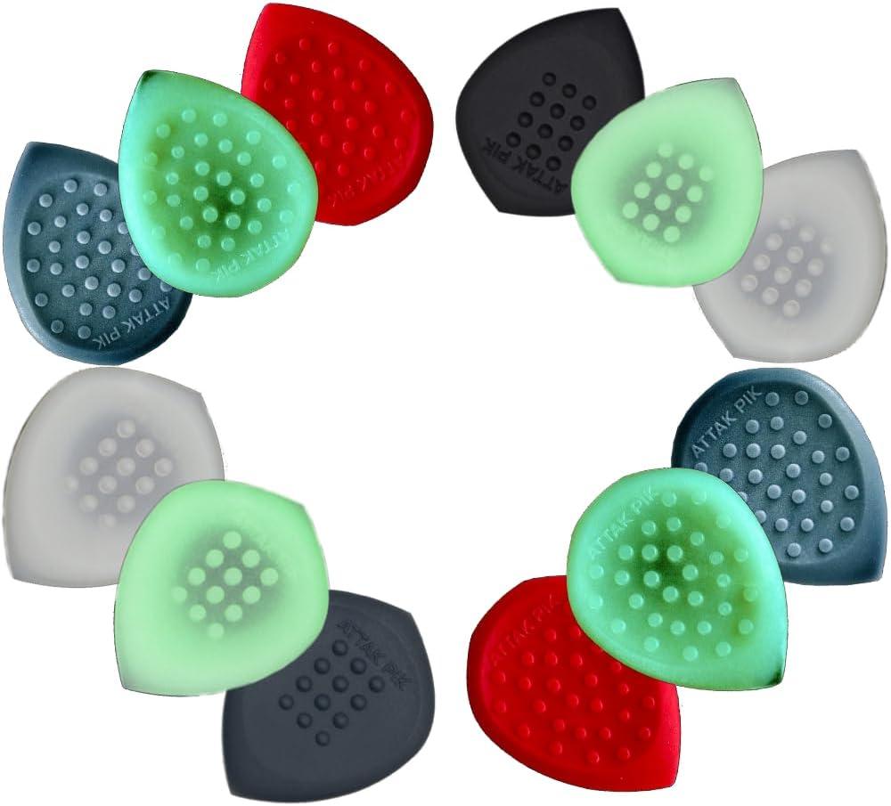 Acoustik Attak Stealths VARIETY 12 PACK | Beveled Precision Guitar Picks | Durable & Ergonomic