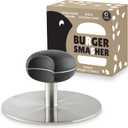 Stainless Steel 6" Burger Smasher, 1.2lb, Strong and Easy-to-Hold Handle to Keep Hands Away from Heat, Durable Design, Dishwasher Safe, Smashburger and Bacon Griddle Press, Prensa para hamburguesas