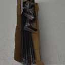 GXOACKJ Black Wrap Around Curtain Rods for Windows 28 to 48 inch, 2 Pack 5/ 8 inch Industrial Telescoping Curtain Rod, Blackout Curtain Rods for Bedroom & Outdoor, Adjustable from 30 to 48 Inches