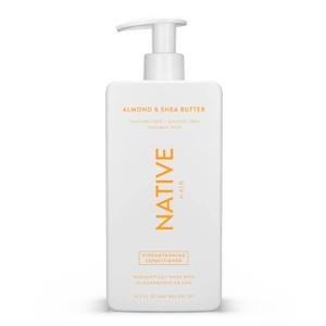 Native Vegan Strengthening Conditioner with Almond & Shea butter, Clean, Sulfate, Paraben and Silicone Free - 16.5 fl oz