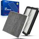 KAX Cabin & Engine Air Filter Kit Compatible With 2022-2024 Tucson, 2021-2024 Santa Fe, Sorento, 2020-2024 Sonata, 2023-2024 Sportage, 2021-2025 K5, Replace# CF12820 CA12816