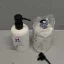 Soap Dispensers 400mL 13.5 OZ, 2 PCS Luxurious Hand Dish Lotion Shampoo Soap Dispenser Jar, Travertine Soap Pump Bottles for Kitchen Bathroom Countertop, (Cream)