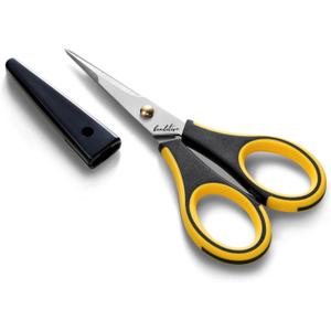 Beaditive Precision Craft Scissors - Stainless Steel With Safety Cap - Ultra Sharp Blades & Non-Slip TPR Handles - For Adult & Kid Scrapbooking, Home, Office, School