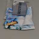 Christmas Kitchen Curtains 3 Piece Set Blue Snowman Window Curtains and Valance Set Xmas Curtain Swag for Kitchen Bedroom Living Room Decor, 60 x 36 Valance, 36 x 30 Tier