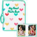 Baby Photo Book Holds 21 4x6 Photos, My First Photo Book for Baby or Toddlers, Baby Photo Album Soft Cloth Family Book, Cute Book Gift for Babies Shower Newborns Family Photos ("love" Green)
