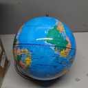 HD Desktop Globe with Stand World Map Educational Globe for Adults Geography Learning for Home Office Classroom Use Bilingual Chinese-english Version