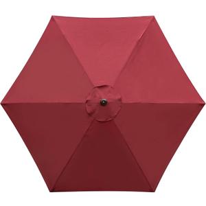 9 Feet Patio Umbrella Replacement Canopy for 6 Ribs, Market Umbrella Top, Yard Table Umbrella Top Cover,Universal Strong and Thick Umbrella Canopy,Canopy Only