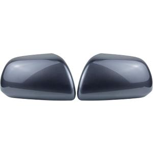 Rear View Mirror Cover Compatible with 2011-2019 Toyota Sienna without Turn Signal Model Side Mirror Covers Caps (Dark Grey)