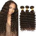Bundles Human Hair 9inch Curly, Brown