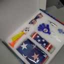 Soccer Fan Gear Set for 2026 World Tournament, Soccer Party Favors Kit with Flag,Scarf, Face Paint, Clapper, Horn&Glasses,Supporter Accessories for Game Day, Sports Event, Gift
