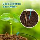 Biling Automatic Drip Irrigation Kit, 8W Solar Irrigation System with Battery for Garden with Digital Programmable Timing Modes, Solar Watering System Take Care Your Plants