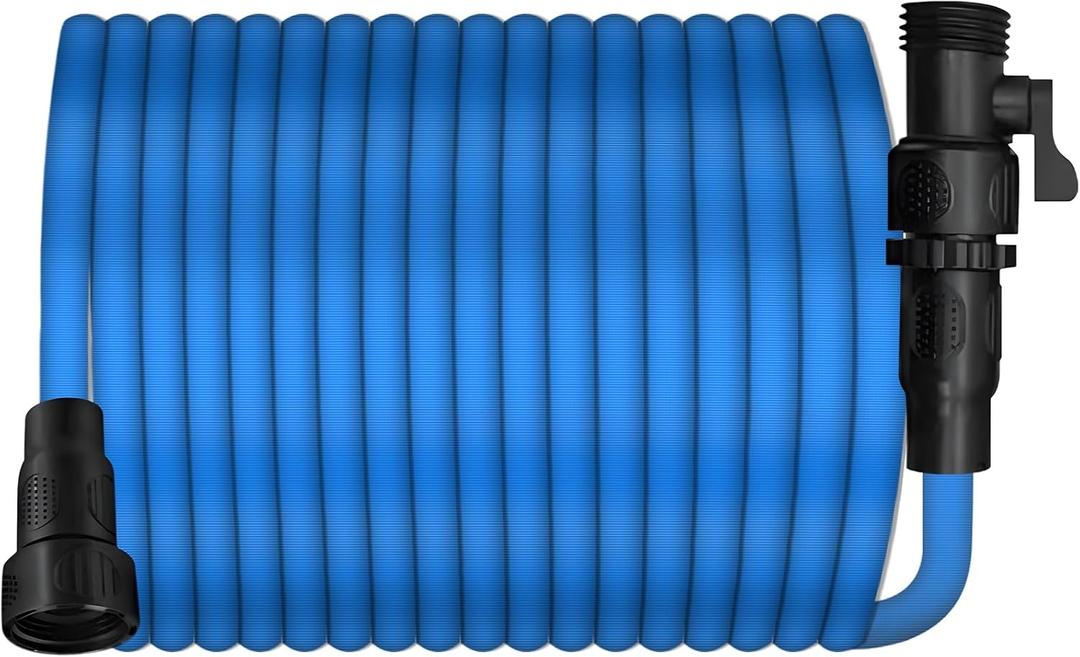 lasama Garden Hose, 75FT Water Hose, Elastic Garden Hose with 3/4" Fittings, Triple-layer Core, Water Hose Useful House Gifts for Outdoor Lawn Car Watering Plants