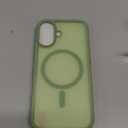 Miracase Magnetic for iPhone 17 Case (Compatible with MagSafe) with Screen Protector Military-Grade Protection, Anti-Fingerprint Translucent Matte Phone Cover for iPhone 17 6.3 inch, Matcha Green