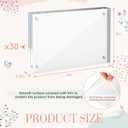 Handepo 30 Pack 4 x 6 Inch Clear Acrylic Picture Frames Double Sided Magnetic Photo Frames 20mm Thickness Frameless Desktop Display Freestanding for Bedroom Living Room Home Office