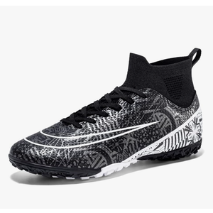 Men's Football Boots Indoor and Outdoor Football Shoes Sports Shoes Futsal Shoes TF Non-Slip Sole high top Football Boots No Size
