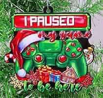 Personalized Game On Christmas Ornament 2024, Gaming Ornament Gifts for Gamer, Custom Name & Year Game Player Ornament, Game Christmas Tree Ornament, Game Lovers Xmas Keepsake, Video Game Controller (Red)