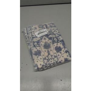 AEIOAE Boho Pillow Covers 18x18 Inch Set of 2,Carpet Pattern Throw Pillows Case,Navy Blue Beige Ethnic Design Outdoor Decorative Square Linen Farmhouse Decor Cushion Covers for Home Sofa Bed Couch