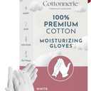 Cotton Gloves for Dry Hands Sleeping, Moisturizing Gloves Overnight, Hand Moisturizer Gloves, Moisture Gloves for Dry Hands Overnight, Sleeping Gloves, Eczema Gloves, XSmall 7 Pair