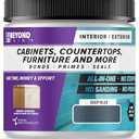 Beyond Paint All-in-One Refinishing Paint, No Sanding, Matte Finish for Cabinets, Countertops, Furniture and Doors, 1 Pint, Deep Blue