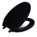 black toilet seat cover