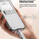 MFi Certified 256GB iPhone Photo Stick, USB Flash Drive for Photo/Video Backup, High-Speed Thumb Drive Compatible for iPhone/iPad/Android/PC (Silver)