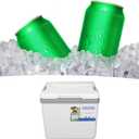 Insulated Portable Cooler, 6L Cooler Box, Camping Cooler, Insulated Hard Cooler Lunch Box with Ice Retention and Heavy Duty Handles for Food Freshness and Drink Cool