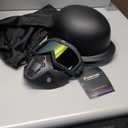 Motorcycle Half Helmets with Face Shield, German Style Motorcycle Helmet for Adult Men Women, DOT Approved Retro Half Shell Helmet for Moped Cruiser Scooter