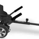 Hover-1 Falcon-1 Buggy Attachment | Turbo LED Lights, Compatible with All 6.5" & 8" Hoverboards, Hand-Operated Rear Wheel Control, Adjustable Frame, Easy Install (Black)