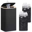 29 Gallons Recycling Bins for Kitchen, Indoor Recycle Bins with Lid, 110L Large Recycle bin with 2 Removeable Reusable Inner Bags, for Bottles Cans Glass Plastice Cartons(Black)