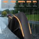 Full Enclosed ATV Covers Waterproof Outdoor Heavy Duty 4 Wheeler Cover All Season Weather Proof Quad Cover with Reflective Strips Fits ATV Length up to 94.5" Windproof Sunproof Dustproof