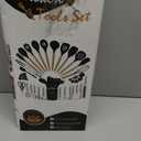 Cooking Utensils Set- 35 PCs Kitchen Utensils with Grater,Tongs, Spoon Spatula &Turner Made of Heat Resistant Food Grade Silicone and Wooden Handles Kitchen Gadgets Tools Set for Cookware (Dark Gray)