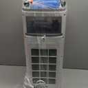 Evaporative Air Cooler, 25 Inch Swamp Cooler Air Conditioner w/Double Tanks, 7H Timer, 16ft Remote, 3 Ice Packs, 70 Oscillation, 3 Speeds & 2 Modes, 60W Portable Windowless Air Conditioner