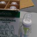 Dr. Brown's Anti-Colic Options+ Narrow Glass Baby Bottle with Level 1 Slow Flow Nipple, BPA-Free, 8 oz/250 mL, 0m+, 4-Pack