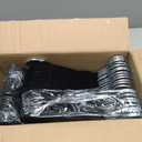 BAGAIL 50 Pack Kids Velvet Hangers 11 Inches Children's Clothes Hangers Non-Slip Baby Hangers for Infant/Toddler (Black)