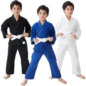 Kids Brazilian Jiu Jitsu Gi Youth IBJJF Childrens BJJ Uniform Durable Pant & Jacket Belt Not Included (9 Years, White)