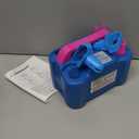 Balloon Pump Electric,110V 600W Balloon Blower Inflator Dual Nozzle Air Pump Balloons Inflator for Decoration, Party, Sport,Gifts:2 Balloon Tying Tools (Blue)