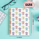 Yhtrg Beach Turtle Spiral Notebooks, Sea Turtle Lover Gifts Journaling, Coastal Ocean Journals for Women, Gifts for Ocean Beach Lovers, Marine Biology Notebook for Note Taking, 5.5x8.3 Inch